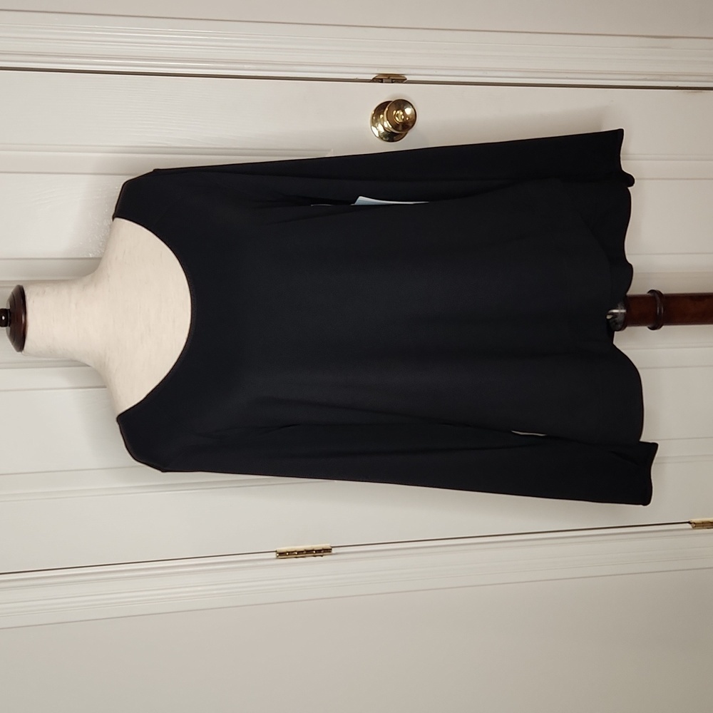 Zella Black Ultra Long Sleeve Top Active Wear Shirt Relaxed Fit Size XL NWT